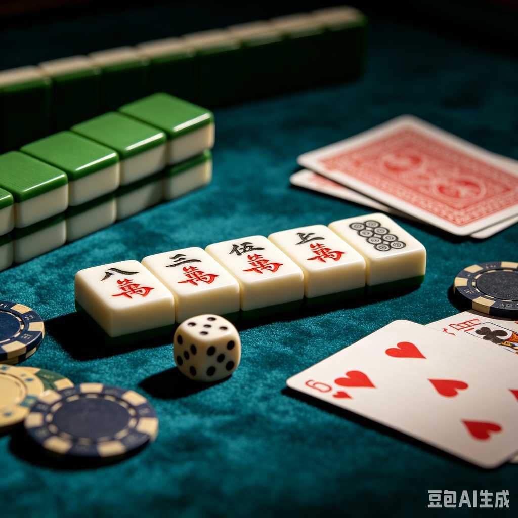 embossed mahjong set design