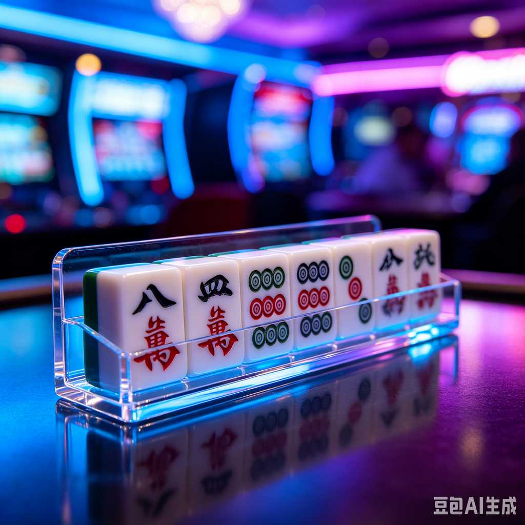 transparent acrylic mahjong set